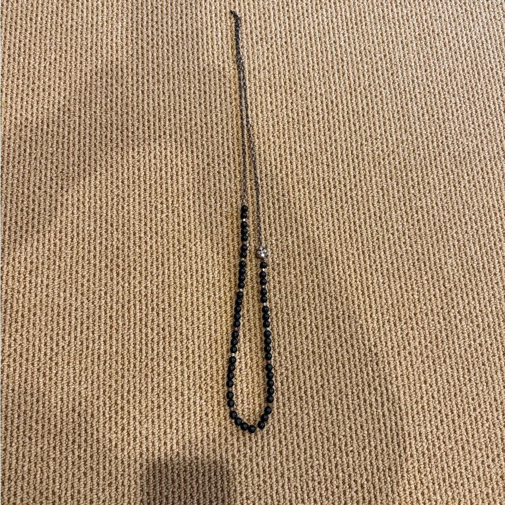 Black Beaded Necklace